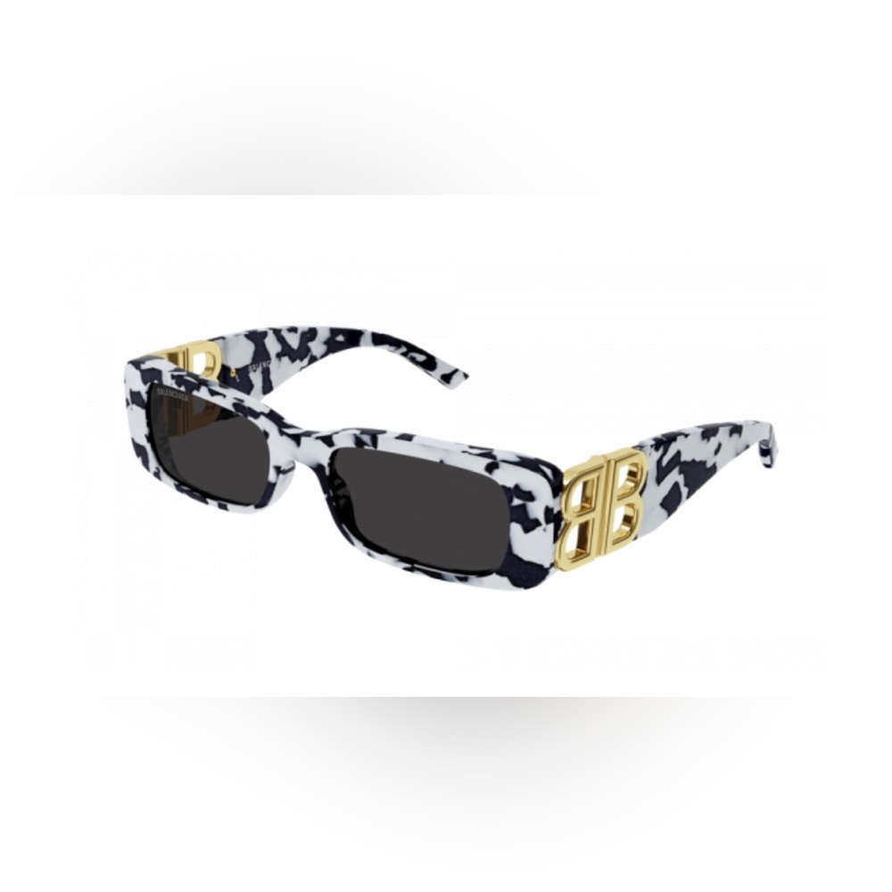 Balenciaga BB0096S 
Havana/GOLD 005 / Grey None Lens 
51-18-130